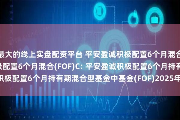最大的线上实盘配资平台 平安盈诚积极配置6个月混合(FOF)A,平安盈诚积极配置6个月混合(FOF)C: 平安盈诚积极配置6个月持有期混合型基金中基金(FOF)2025年第2季度报告