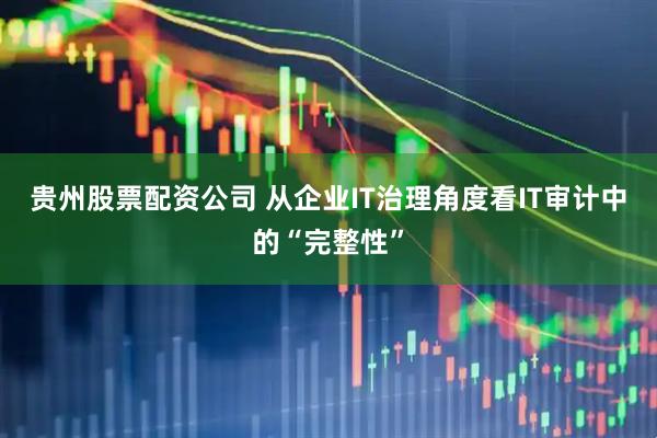 贵州股票配资公司 从企业IT治理角度看IT审计中的“完整性”